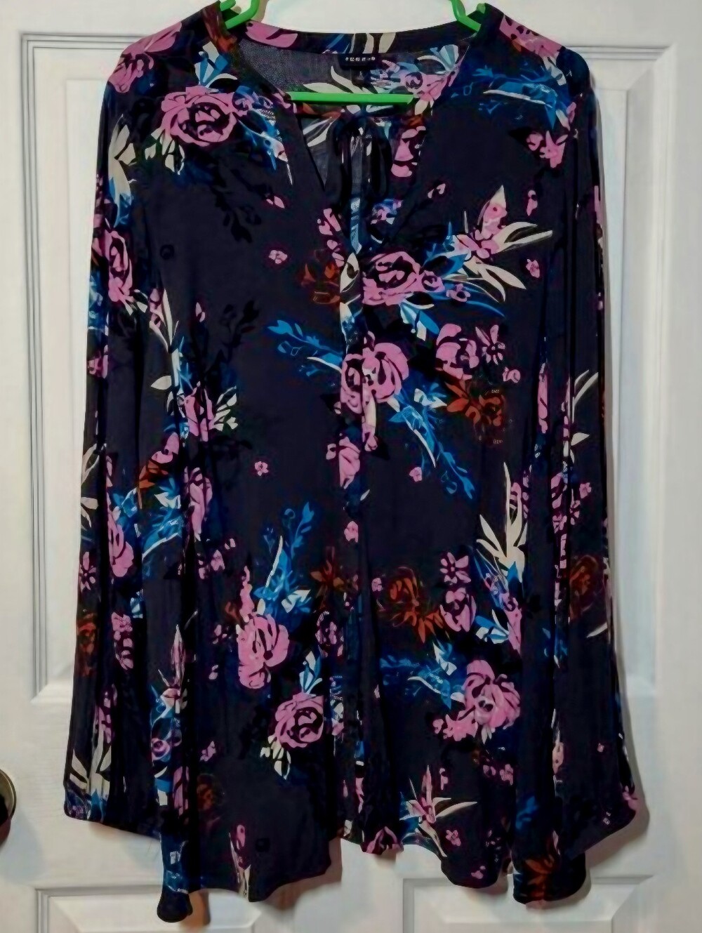 Torrid Crinkle Gauze Peasant Button Down Blouse - Size 3 (22W/24W)